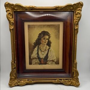 Framed Vintage Portraits of Chico and Elena